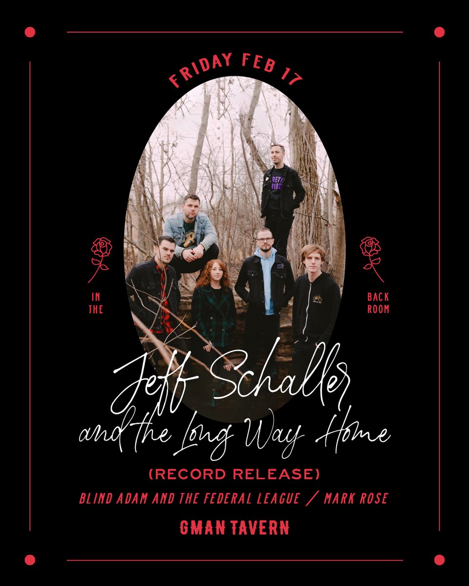 Keeping the good times rollin in the Back Room at Gman... Trivia For Dat Azz with Jill Hopkins on Tue. 1/31

Record Release of Jeff Schaller and the Long Way Home with Blind Adam and the Federal League &amp; Mark Rose Fri. 2/17
 ⇢ fb.me/e/2U7VpmIIa
 ⇢ bit.ly/JeffSchaller_0…