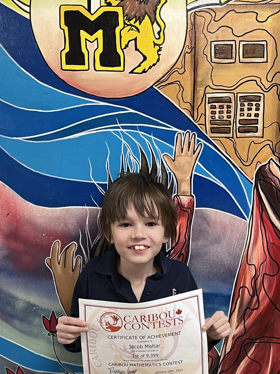 Vanessa Hurley (@vhurley84) on Twitter photo This kid <a href="/MarkLion14/">St. Mark School</a> is on top of the world!! 🌎 Congratulations to JM for coming in 1ST place (of all Grade 3/4 participants, worldwide) on the Caribou Math Contest!! We are so proud of you!! <a href="/HCDSB/">Halton Catholic DSB</a> <a href="/ekdurham/">Erin Durham</a> <a href="/StephanyBalogh/">Stephany Balogh</a> This kid <a href="/MarkLion14/">St. Mark School</a> is on top of the world!! 🌎 Congratulations to JM for coming in 1ST place (of all Grade 3/4 participants, worldwide) on the Caribou Math Contest!! We are so proud of you!! <a href="/HCDSB/">Halton Catholic DSB</a> <a href="/ekdurham/">Erin Durham</a> <a href="/StephanyBalogh/">Stephany Balogh</a>