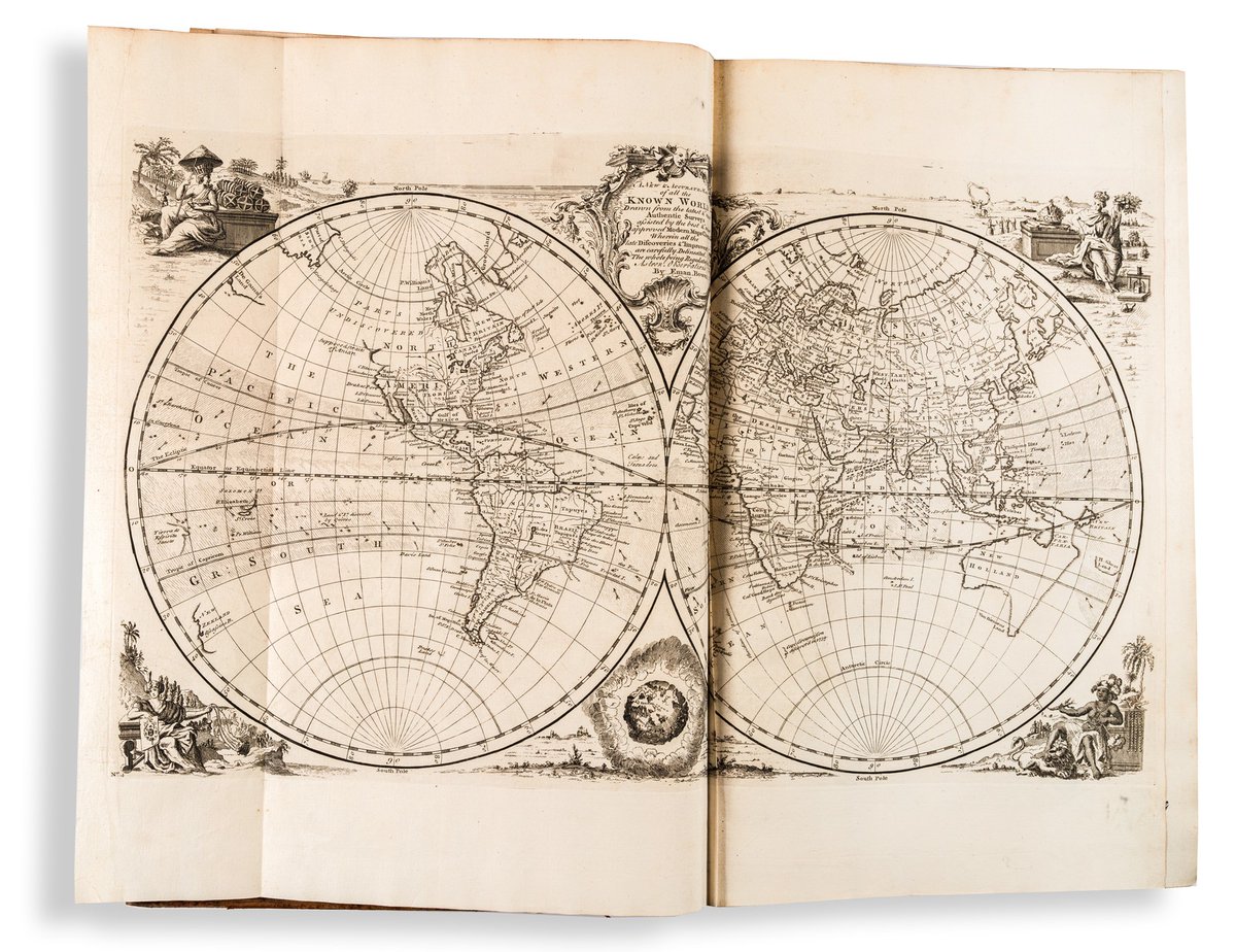 Here's an atlas for your weekend, Bowen's massive Complete Geography (1747), to be exact. 

Flip through a few pages here: raremaps.com/gallery/detail…

#maps #atlas