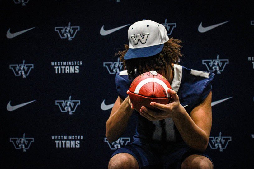 Had a great Official visit <a href="/WCtitansFB/">Westminster Football</a> Thank you <a href="/_CoachHeck/">Jared Heck</a> and <a href="/CoachGBiggers/">Garvey Biggers</a> 💙