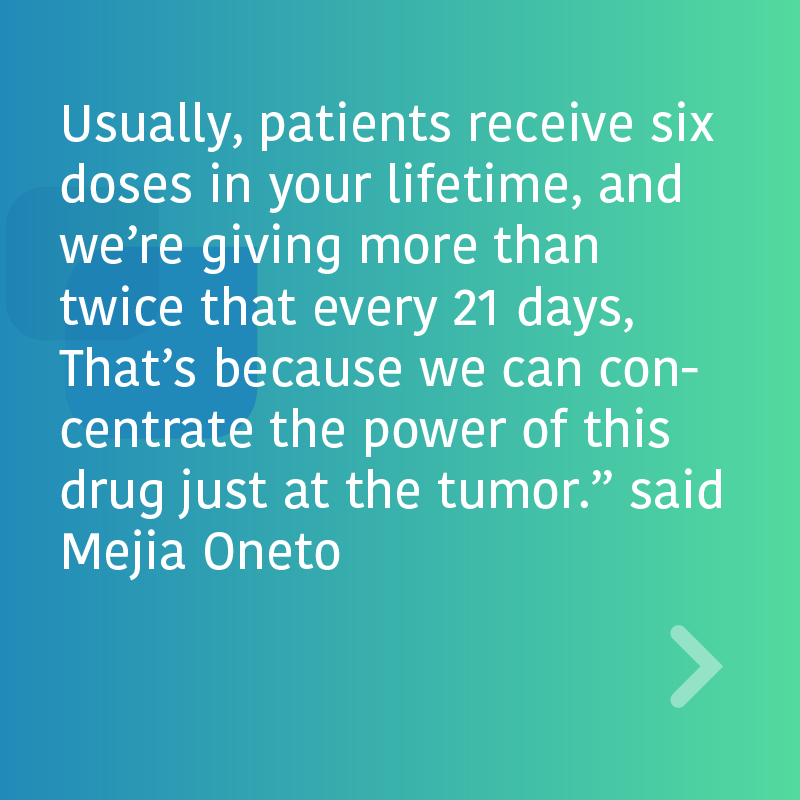 shasqi's tweet photo. Our CEO and founder @jmejiaoneto had a great time together with @CarolynBertozzi speaking to @GoHealio  about bringing click chemistry to cancer patients. Read their full article here: https://t.co/DKxt5hf0E7 https://t.co/zCMljQvEcK