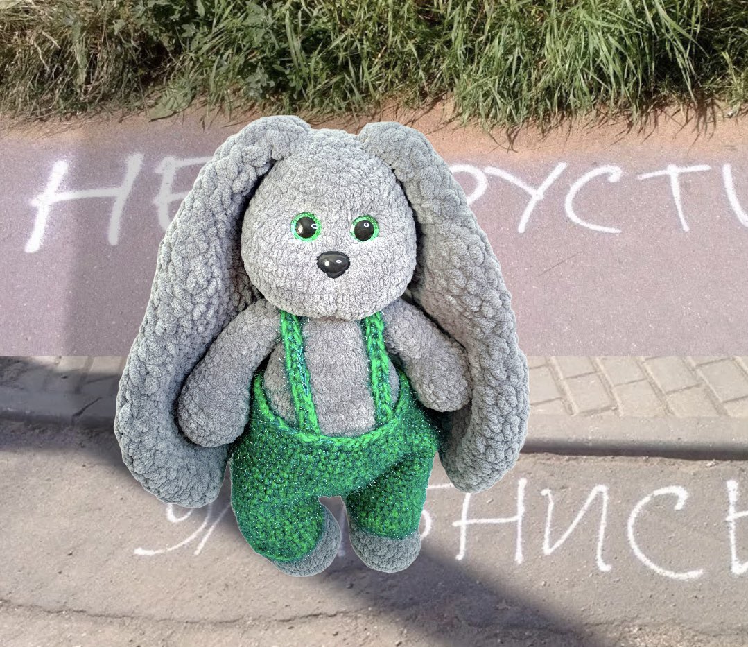 PinchukNataly's tweet photo. А Вы Зайца не видели? 
#knittedtoysamara https://t.co/40cl4WJDLa