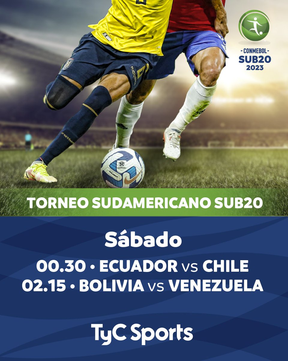 TyC Sports on Twitter "Sudamericano Sub20 Viví Ecuador vs Chile y