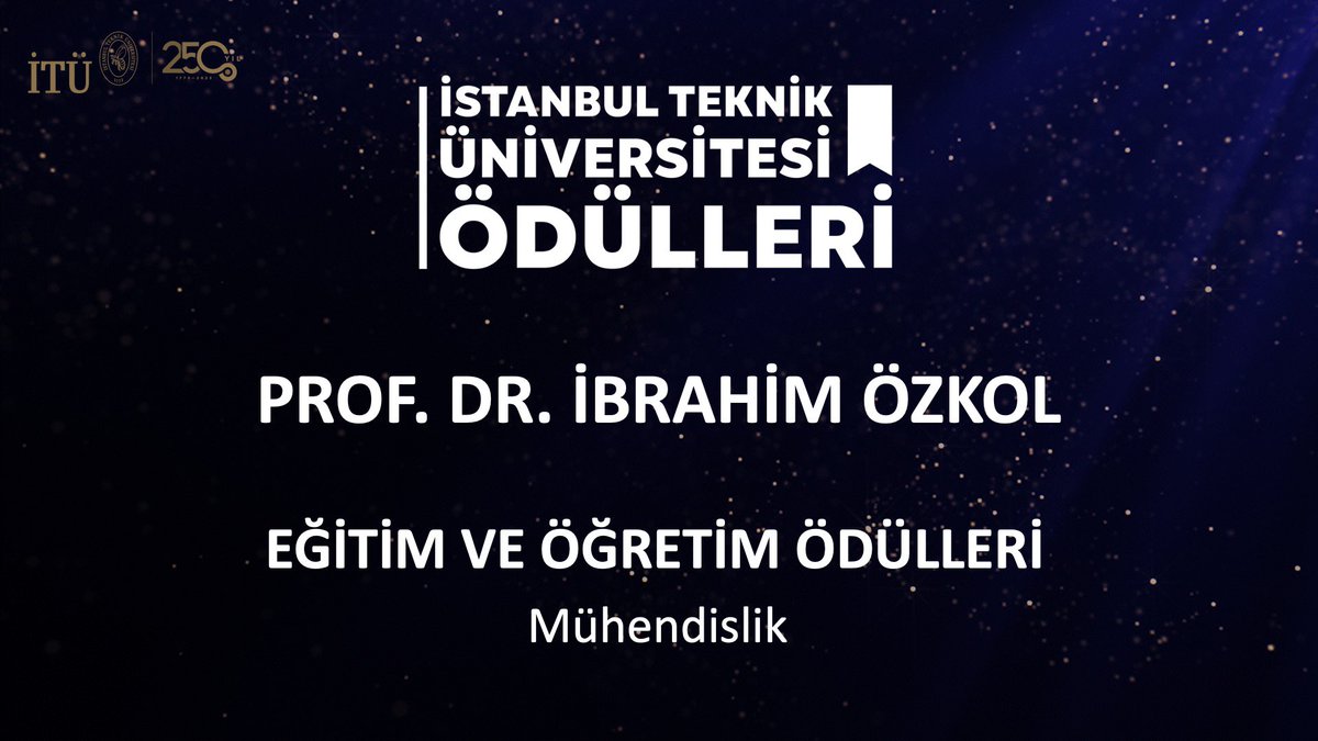 "İstanbul Teknik Üniversitesi Ödülleri"ne Değer Görülen Akademisyenlerimiz 

Uçak Mühendisliği Bölümü öğretim üyemiz Prof. Dr. İbrahim Özkol, mühendislik alanında "Üstün Başarı Ödülü"ne değer görüldü. 👏🏆 #ITUGURUR