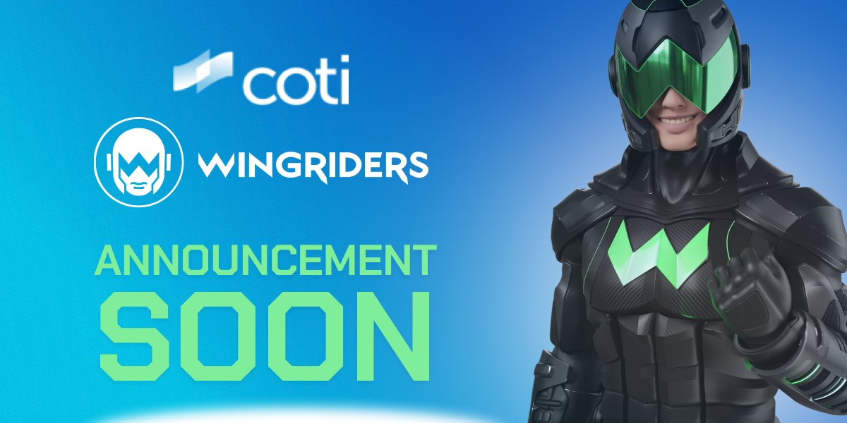 WingRiders (@wingriderscom) on Twitter photo Something BIG is coming to #WingRidersDEX. Something you have been waiting for quite some time.
WingRiders & <a href="/COTInetwork/">COTI Foundation</a> announcement soon π
Wanna guess what it is? Comment π Something BIG is coming to #WingRidersDEX. Something you have been waiting for quite some time.
WingRiders & <a href="/COTInetwork/">COTI Foundation</a> announcement soon π
Wanna guess what it is? Comment π