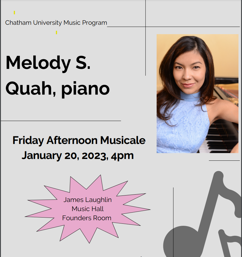 Join us today at 4 PM <a href="/ChathamU/">Chatham University</a>! Happy 2023 to all who work hard to make this world a better place!
#music #artist #university #concert #series #newyear #education #musiceducation #pittsburgh #community #work #livestream #art #culture #artist #performance