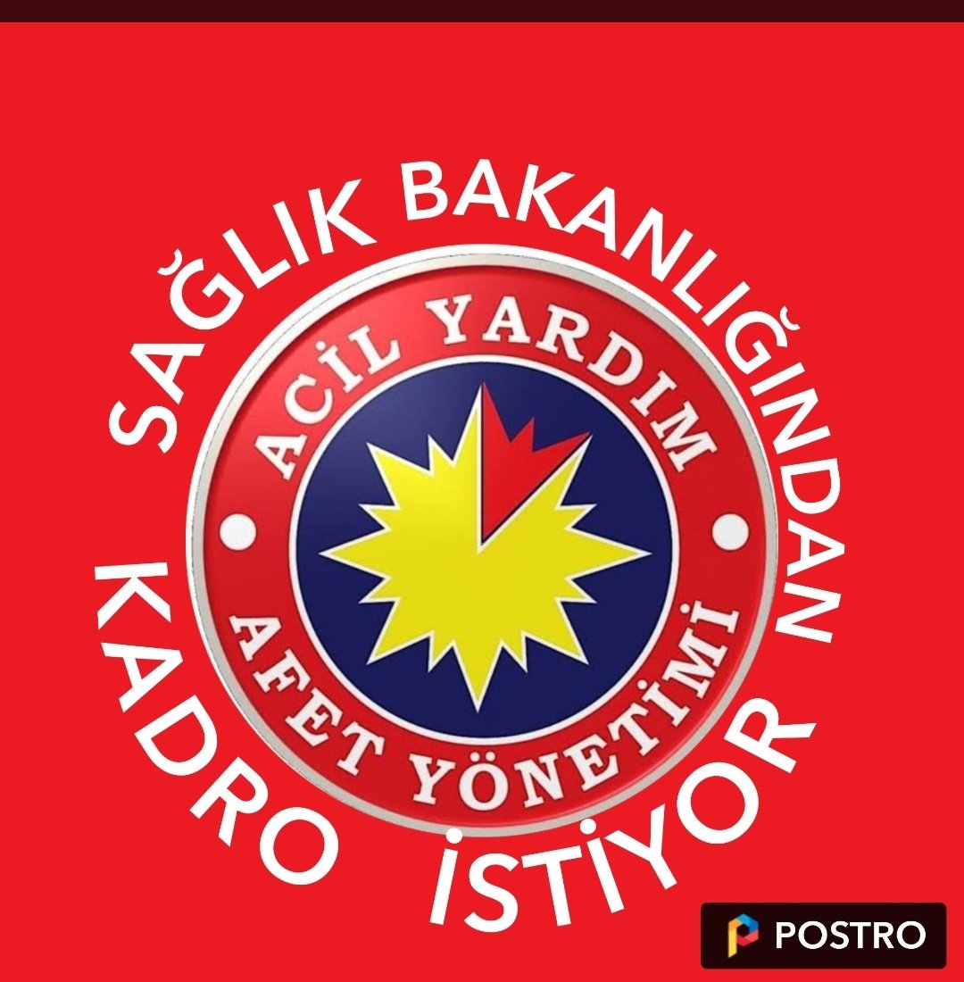 Acil Yardım ve Afet Yöneticileri Sağlık bakanlığında görev tanımı ve atama bekliyor
<a href="/drfahrettinkoca/">Dr. Fahrettin Koca</a> <a href="/SbhttnAydin/">Sabahattin Aydın</a>  
<a href="/apolatduzgun/">Prof. Dr. Arife Polat Düzgün🇹🇷</a> <a href="/drmehmetkoca/">Dr.Mehmet Koca</a> <a href="/dravsaraslan/">Dr. Avşar Aslan 🇹🇷</a> <a href="/AyayderEdma/">AYAYDER</a> 
#Ayaytanımbekliyor
