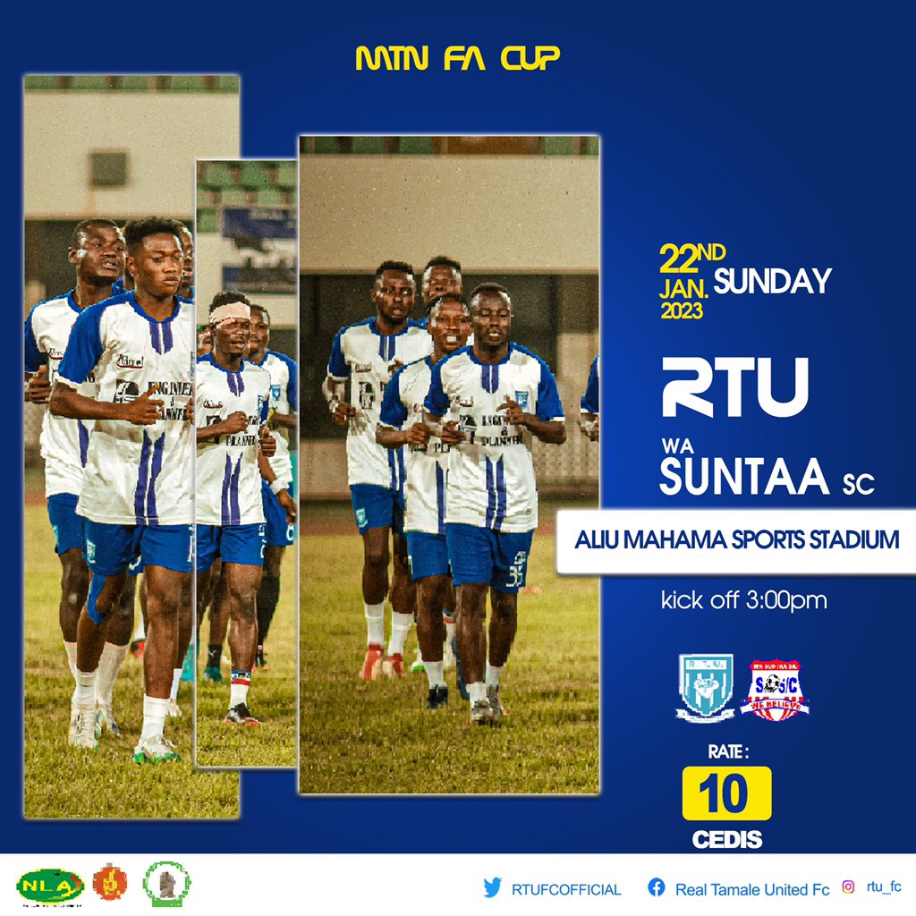 𝗠𝗧𝗡 𝗙𝗔 𝗖𝗨𝗣 𝗢𝗡 𝗦𝗨𝗡𝗗𝗔𝗬 

🆚WA Suntaa sporting club
🏟𝗔𝗹𝗶𝘂 𝗠𝗮𝗵𝗮𝗺𝗮 𝗦𝗽𝗼𝗿𝘁𝘀 𝗦𝘁𝗮𝗱𝗶𝘂𝗺 

#𝗣𝗿𝗶𝗱𝗲𝗼𝗳𝘁𝗵𝗲𝗻𝗼𝗿𝘁𝗵 | #𝗪𝗲𝘆𝗨𝗻𝗮