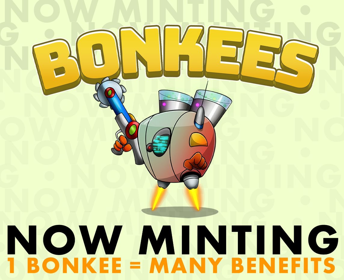 🎁GIVEAWAY🎁

📌Project - <a href="/bonkeesNFT/">BONKEES (MINTING NOW)</a>
 
Prizes:
🏆2x $SOL Winners
🏆5x NFTs

Must:
1️⃣ Follow <a href="/bonkeesNFT/">BONKEES (MINTING NOW)</a> + <a href="/LungTied_SOL/">LungTied</a>
2️⃣ Like &amp; RT
3️⃣ Tag 3 Friends

🚨1 BONKEE = MANY BENEFITS
• $GIF Airdrop
• 3D BONKEE
&amp; MORE

7 winners | 24 HRS⏰

#SolanaNFT #NFTGiveaway #NFTs #ad