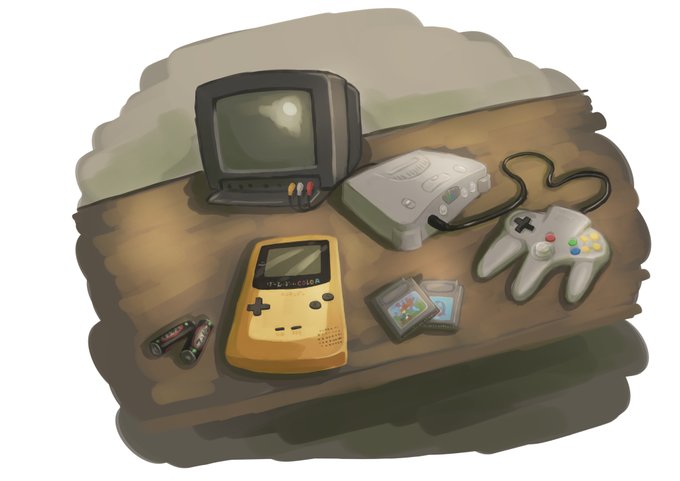 「game console playing games」 illustration images(Latest)