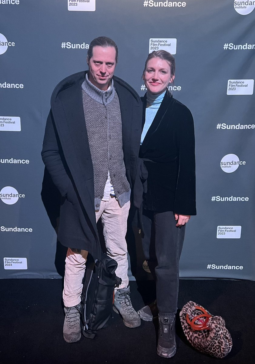 Felix van Groeningen & Charlotte Vandermeersch arrived at #sundance to present THE EIGHT MOUNTAINS #leottomontagne #theeightmountains