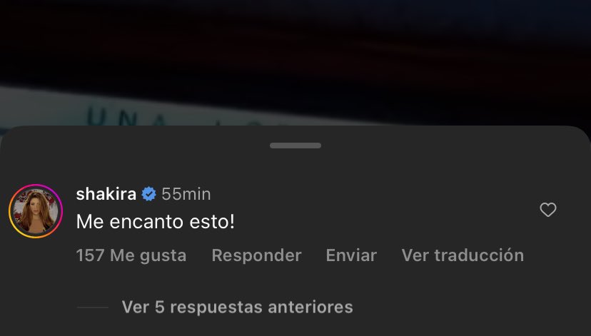Shakira interrumpió su lectura de los filósofos pesocráticos para comentar el reel del tributo en arsenal, y recordar que Paraguay existe, la amo.