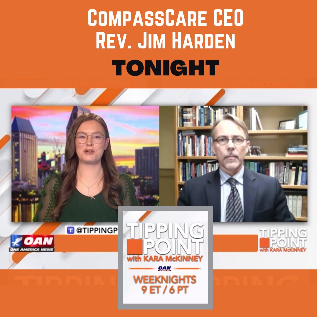 compasscare's tweet photo. Watch @Rev_Jim_Harden on @TippingPointOAN tonight. #CompassCare #ProLife https://t.co/Ch8uQbQgNI