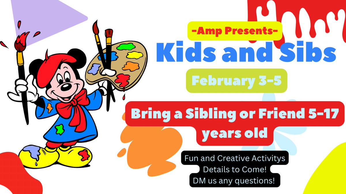 ampatcapital's tweet photo. Bring your Siblings or Friends 5-17 years old, for Capital’s Kids and Sibs weekend. 

Be prepared to have tons of fun with activity’s around campus! 

Registrar using link in BIO! 
#ampatcapital2023 https://t.co/HZf20nLFAa