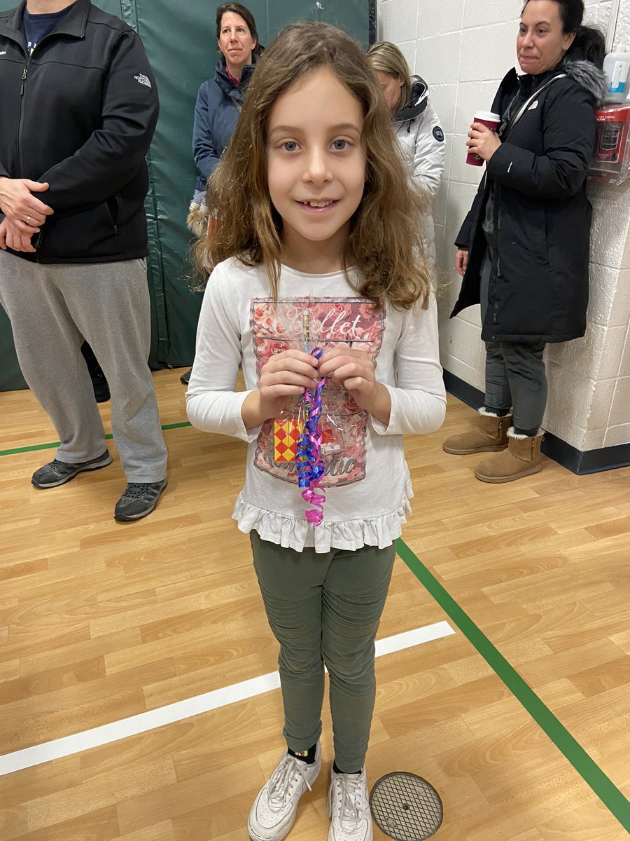 Our 2nd grade school wide math winner, Talia! Way to go! #d30learns