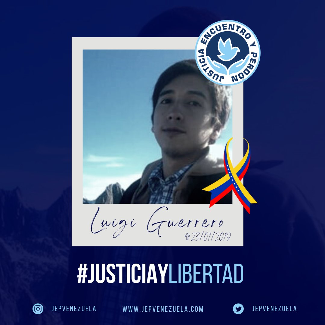 JEPvzla's tweet photo. Luigi Guerrero de 24 años de edad salió a manifestar por primera vez en su vida hace 5 años, el trágico 23 de enero de 2019. Fue asesinado mientras defendía sus ideales y convicciones en una protesta pacífica en el estado Táchira.
¡Siempre estará presente!
#JusticiayLibertad https://t.co/0D6oeG5FUI