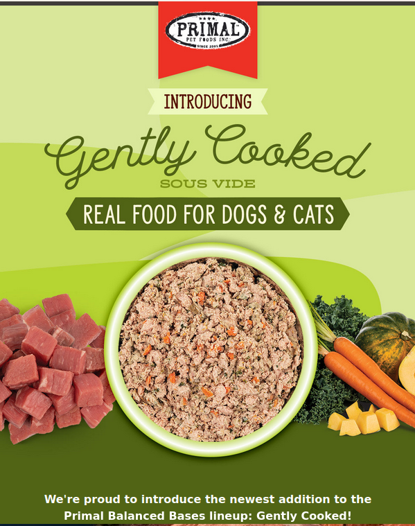 jmaquaticspets's tweet photo. Gently Cooked recipes are cooked sous vide to retain moisture &amp; maintain nutrients. Every recipe is crafted to provide whole-food nutrition with ethically sourced proteins, organic fruits and vegetables, &amp; no synthetic vitamins/minerals.

NOW IN STOCK!

#sharegj #primalpetfoods https://t.co/IlscVWzOxW