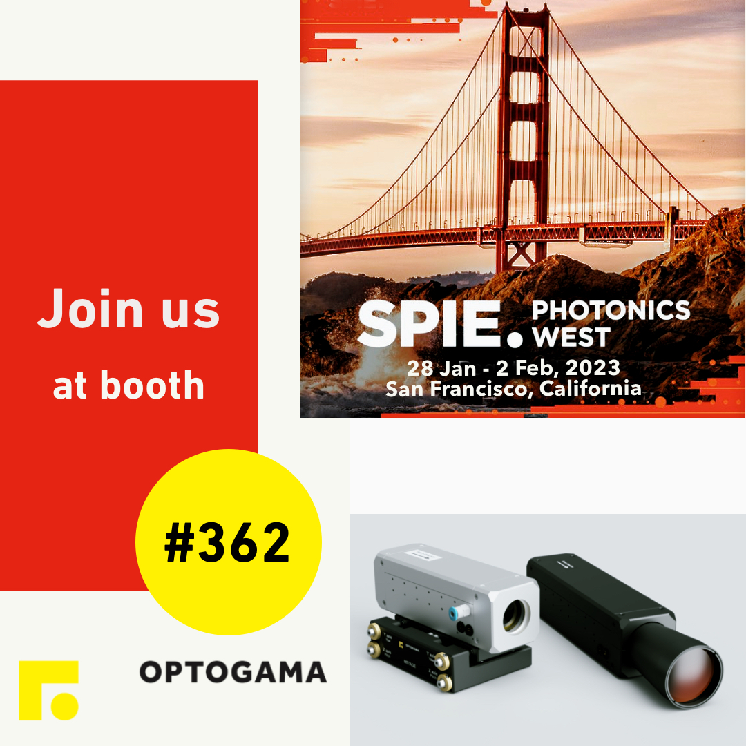 #SPIE #PhotonicsWest 2023 in San Francisco is just around the corner!
Come and meet our experts at #Optogama booth #362 at the world’s largest #photonics technologies event.

Book your appointment in advance by dropping us a message to sales@optogama.com