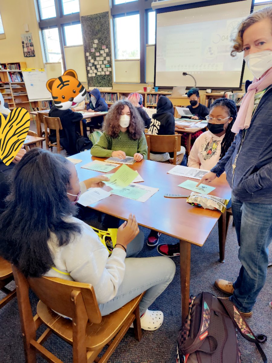 LongfellowTiger's tweet photo. Taught @NewsLitProject's Checkology lessons on Understanding Bias with 8th graders today! Transformed their assignment on identifying types of bias into a collaborative sorting activity and it went well! Crafting lessons that foster productive group work can be challenging. https://t.co/PntNBvhqCF
