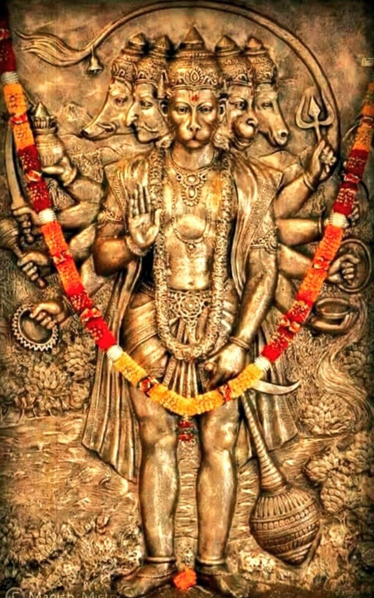 raani_purohit's tweet photo. पंचमुखी हनुमान दिव्य दर्शन रूपम गोविंदा 💓 https://t.co/tNaTwu5LPd