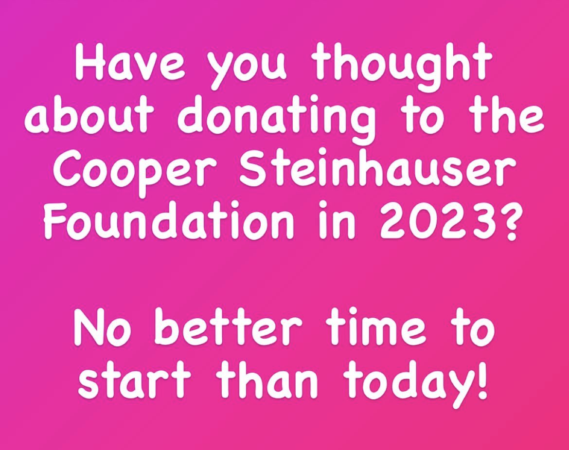 No better day than today to donate! CooperSteinhauserFoundation.org/donate #teamcooper #nicusupport #nicunurse #nicubaby #nicumom #nicudad