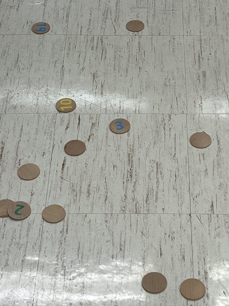 We organized and matched numbers while moving to increase our heart rate.