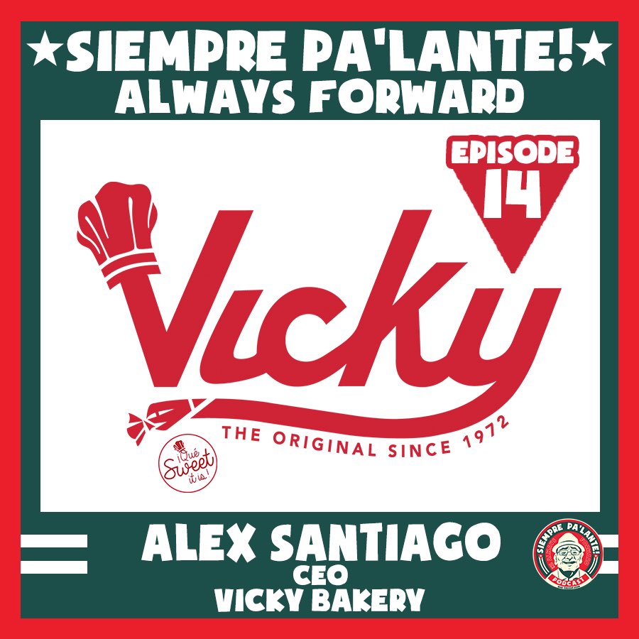 Hola mi gente! New episode feat. Alex Santiago, CEO of @VickyBakery is out now! Listen today as you get ready to enjoy the weekend. 

🎂anchor.fm/spalwaysforward

#vickybakery #pastelitos #cangrejitos #elsueñoamericano #quesweetitis #americandream #cuba #miami #hialeah #bakery