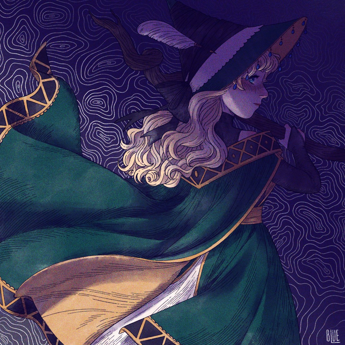 _bleuuuuuet's tweet photo. #dtiys !! Feel free to join ! If you do, tag me so I can see your take on this drawing :) 
It end in a month so on February 21st 
I’ll make a thread with all the drawings

#Δ帽子 #witchhatatelier #witchhatOC #witchhatatelierOC #oc https://t.co/OLh0L8mobs