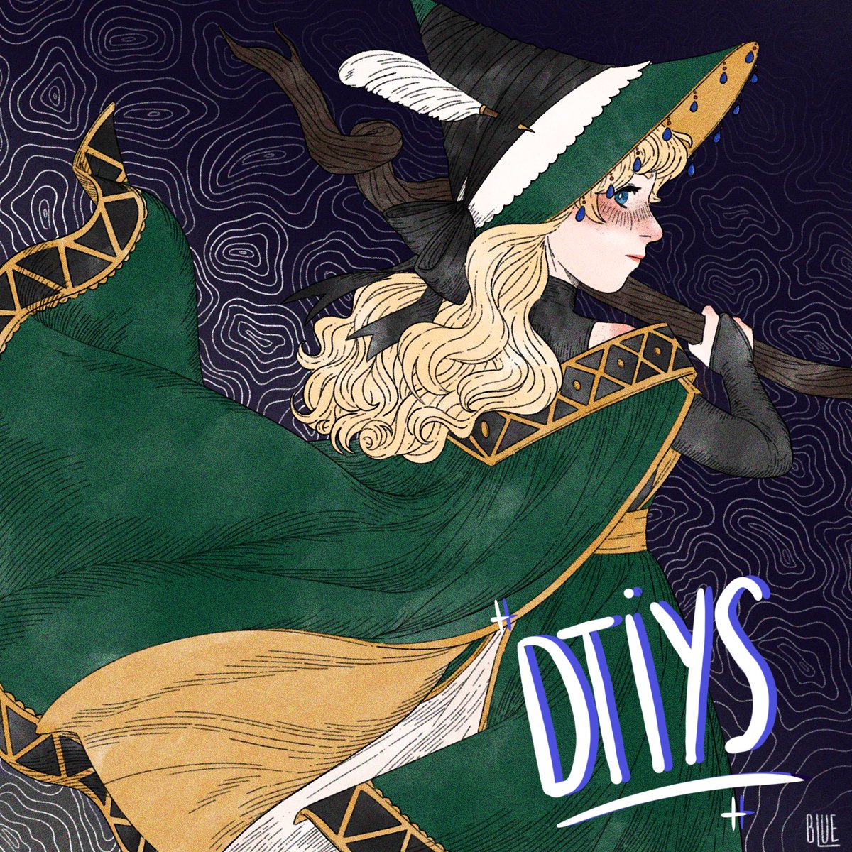 _bleuuuuuet's tweet photo. #dtiys !! Feel free to join ! If you do, tag me so I can see your take on this drawing :) 
It end in a month so on February 21st 
I’ll make a thread with all the drawings

#Δ帽子 #witchhatatelier #witchhatOC #witchhatatelierOC #oc https://t.co/OLh0L8mobs