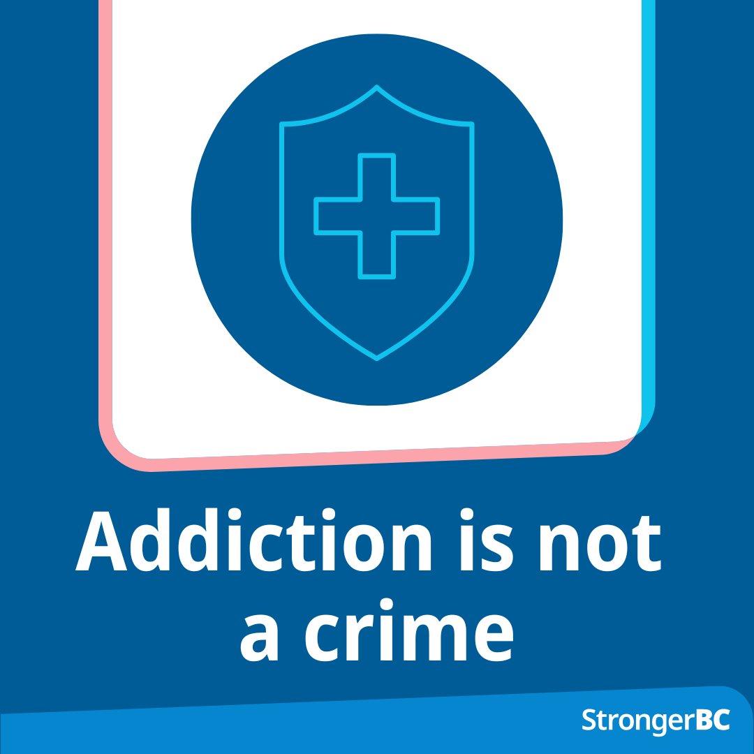As of Jan 31, 2023, there will no longer be criminal penalties for people 18+ in BC who possess 2.5g or less of certain illegal drugs for personal use. Some exceptions apply. Police will instead offer information to people about local supports &amp; services. gov.bc.ca/decriminalizat…