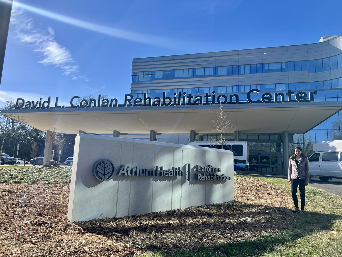 MVGutierrezMD's tweet photo. Gave a Visiting Professorship at the new David L. Conlan Rehabilitation Center @carolinasrehab1 
I discussed Health Disparities in PM&amp;R, phenol neurolysis, &amp; #LongCOVID. It was also amazing to see my prior trainees turned amazing Brain Injury attendings @SimaADesaiMD &amp; @ndarji102 https://t.co/hlWwM6NVyZ
