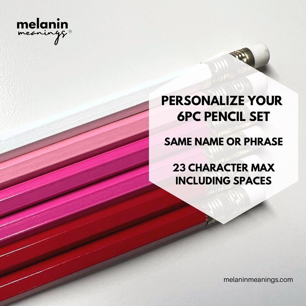 The sun is out and the pencils are up! ✏️✏️✏️

Here’s the first (4) options for our personalized pencil sets. A little something for BHM, Galentines, Valentines and other playful fun. More assortments coming soon, plus pick your own &amp; bulk color options.… instagr.am/p/Cnp2xUSvz03/