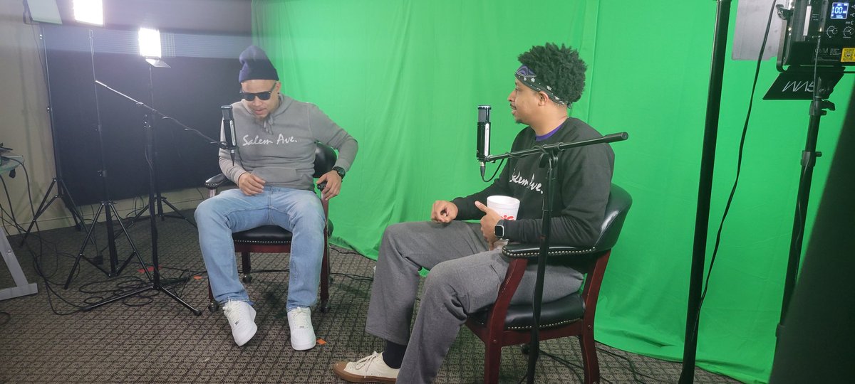 theplug_network's tweet photo. We are always working....taping Salem Avenue "Tales of Two Cities" @theplug_network  airs Sunday on our FB and Youtube page.  #plugnetworkonline #salemavenue #talesof2cities #TPN https://t.co/XUmMyaCuaW