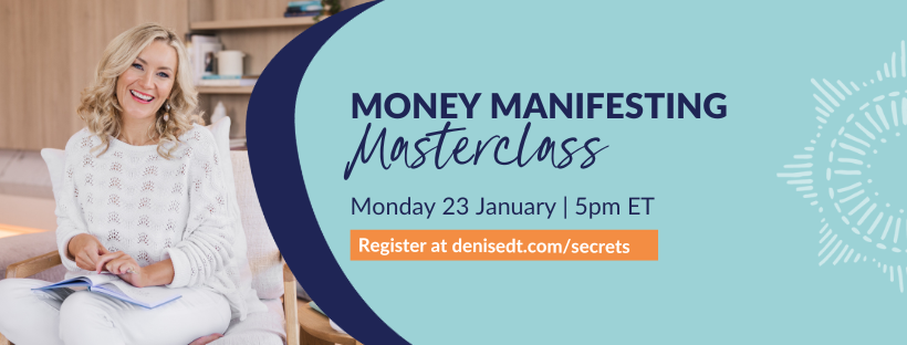 DeniseDT's tweet photo. If you’ve got big money goals you want to make happen this year, you’ve got to join me for my new masterclass happening next week.
It’s a completely free live call about the Secrets of Manifesting Money.
Click here to reserve your spot: https://t.co/eukdml4HrM https://t.co/OvtiNZ6rxE
