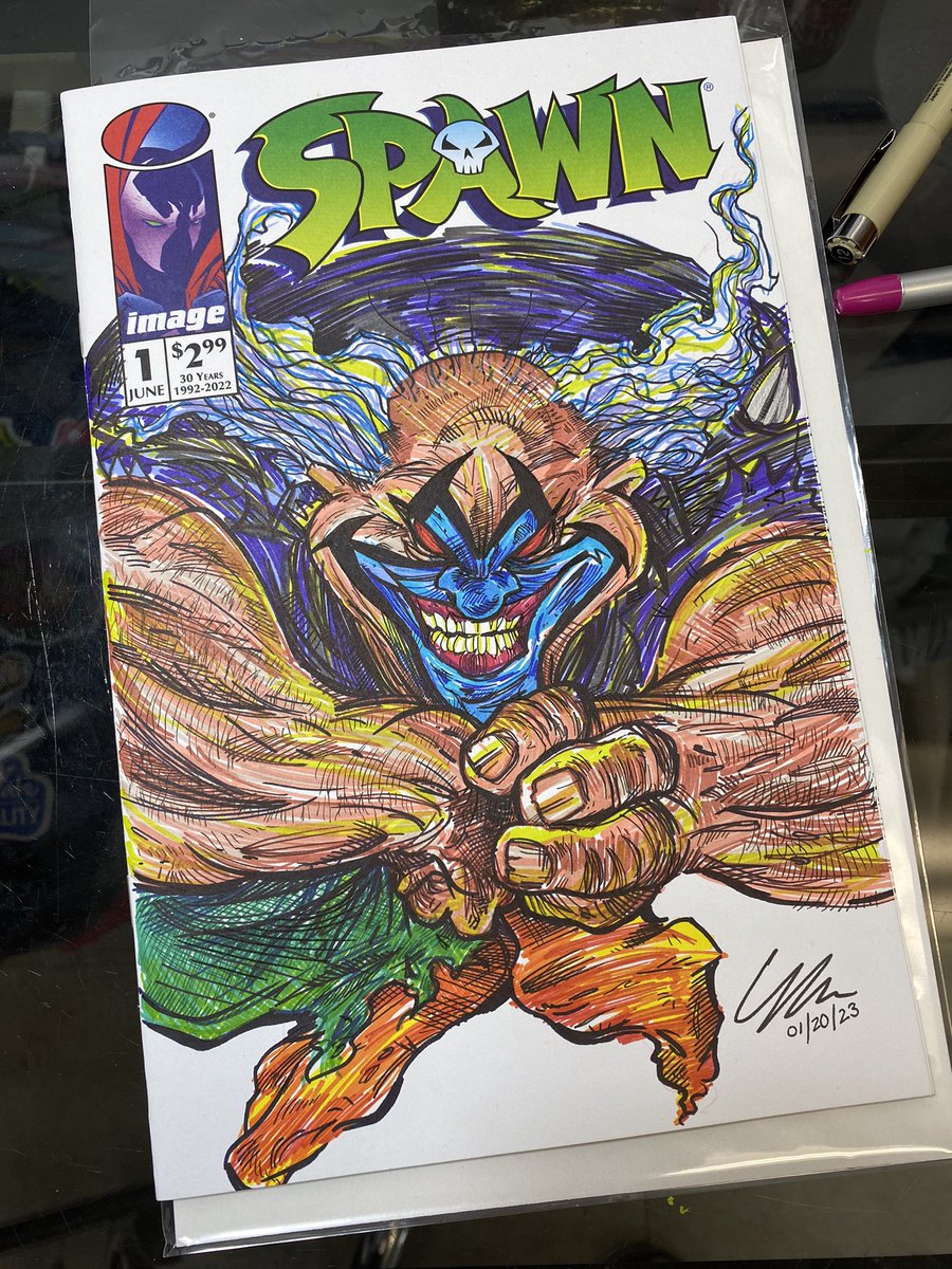 narcissustattoo's tweet photo. Look what I finished working on @gypsy.smoke.studios @spawnarchive #spawncomics @toddmcfarlane #variantcomic https://t.co/HrGHBxoxQx