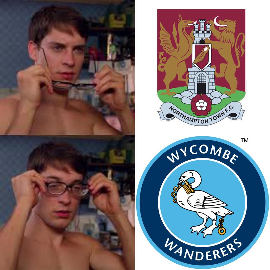 Wycombe becoming the new Northampton 😂
@Official_BRFC 
@wwfcofficial
#Northamptontown #bristolrovers