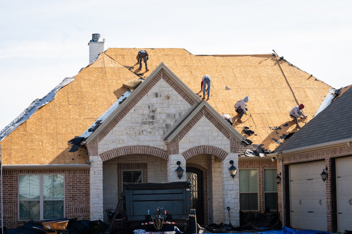 Out with the old and in with the new! It's about time to increase your curb appeal by having our team install your new roof! #RoofingSpecialist