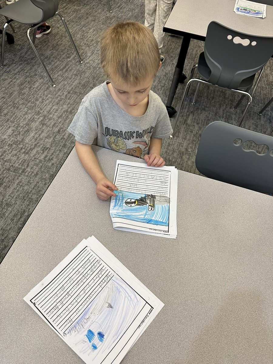 klathurman's tweet photo. Mrs. Bastyr’s first grade class is sharing their non-fiction writing with a gallery walk in the library! Wow! We’re so impressed with these first grade writers! #VictoryInTheClassroom https://t.co/rsvNN4hucO