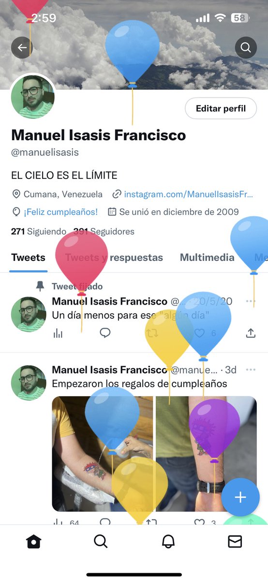 manuelisasis's tweet photo. LLEGARON LOS 30🎉 https://t.co/P5Cfs6aSgB