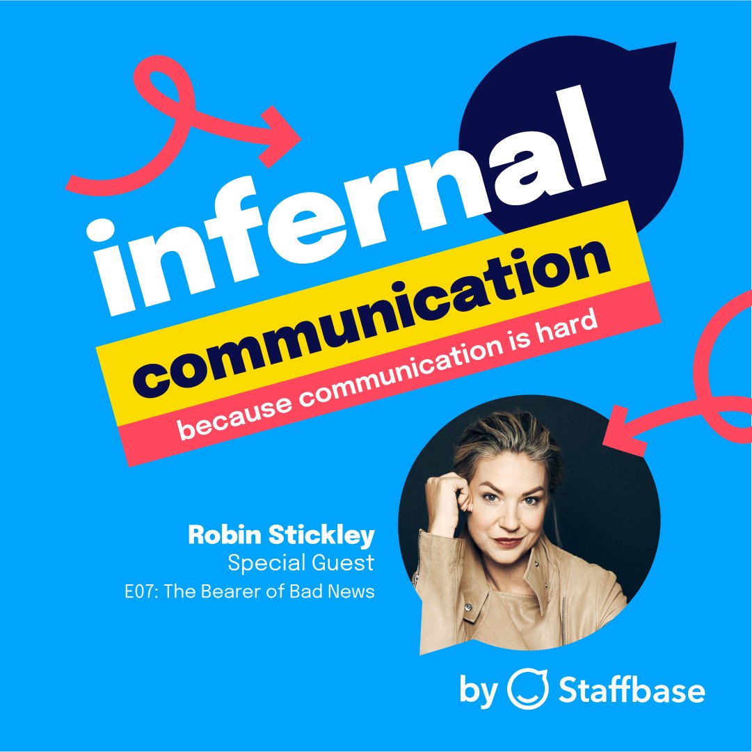 Staffbase's tweet photo. Big thank you to @TangiaRenee, @RStickleyMedia &amp; Janet Stovall for joining us in Ep 7 of Infernal Communication 💙

Haven't seen it? Click the link to learn whether there is a better way to communicate bad news:
https://t.co/JLXjDZLhOr https://t.co/EMIy3JMwTF