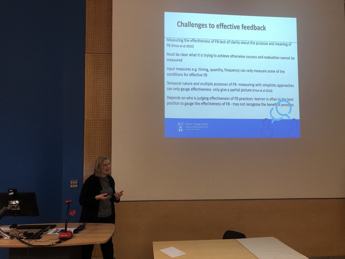 Great presentation by <a href="/SiobhanDavis18/">Siobhan Davis</a> on feedback literacy #ULPractEd2023