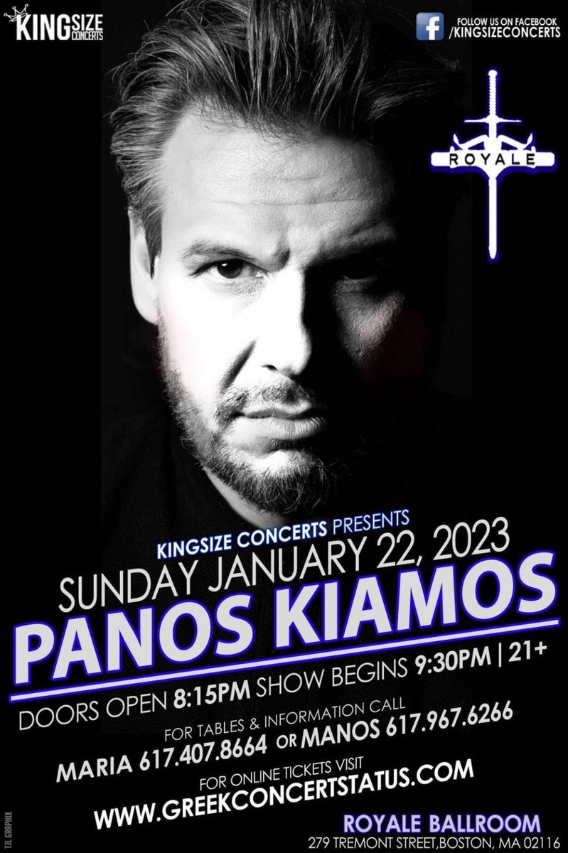 Panos Kiamos Live Show in Boston on 1/22
greekboston.com/event/panos-ki…
.
#greekboston #bostongreeks #greeksinboston #greekconcert #bostongreekevents