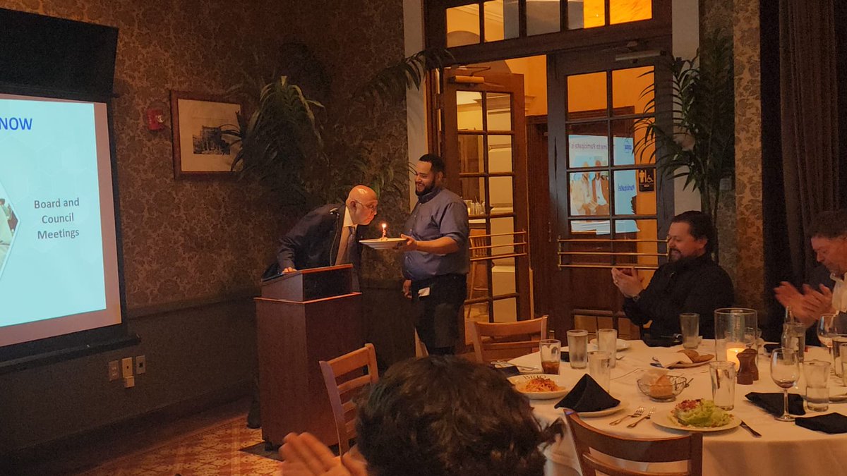 Happy Birthday to @ashraenews Society President Farooq Mehboob who shared #SecuringOurFuture with members of our Florida West Coast ASHRAE Chapter.