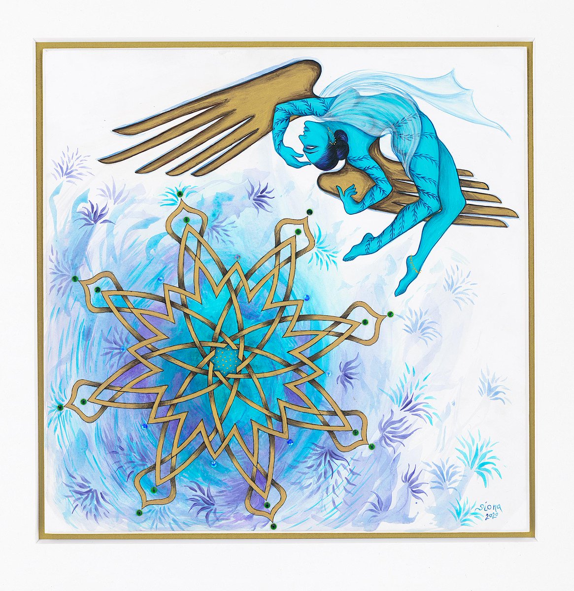 “Introspection, Inward, Inbound 
Meditative and contemplative circles manifest.
Art makes that possible....every time.” ~Siona Benjamin

January 26, 5 – 8 pm: Join us at The Galleries at CSU for the Opening Reception of “Beyond Borders: The Art of Siona Benjamin”. <a href="/cle_state/">Cleveland State University</a>