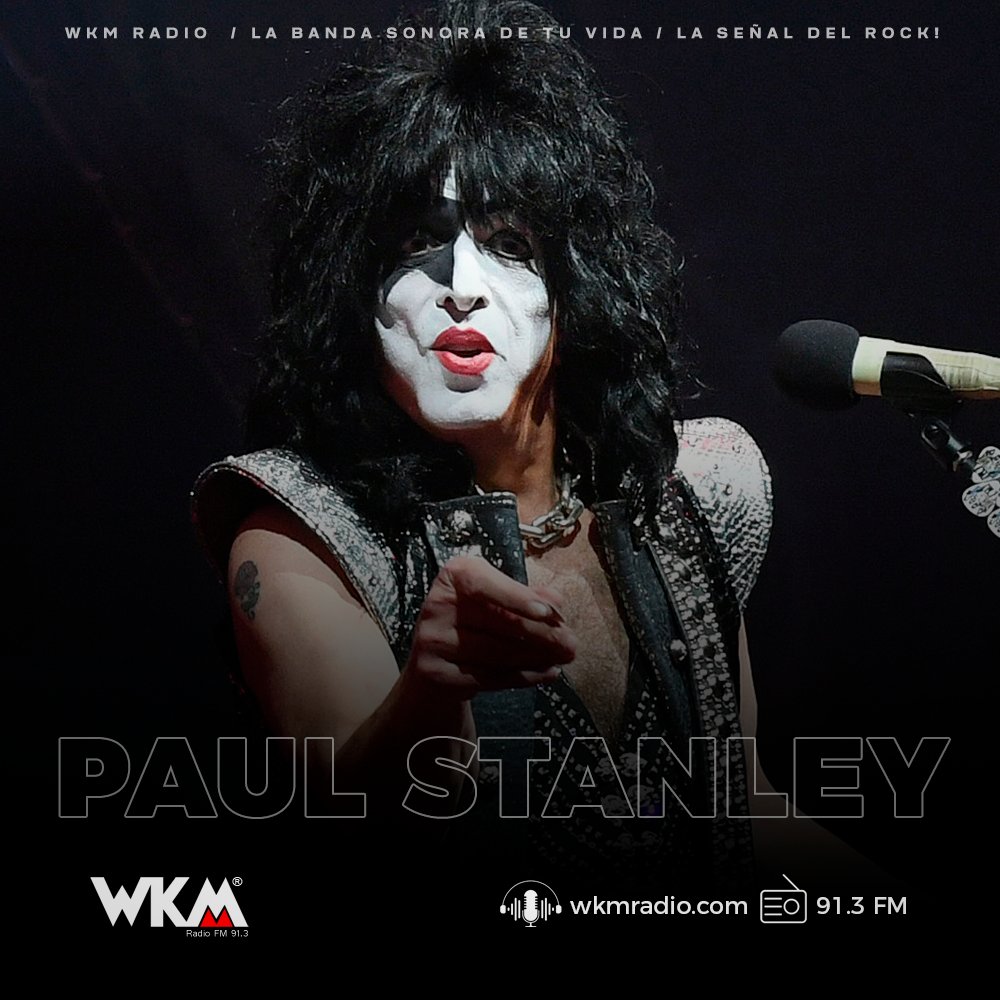 WKMRadio's tweet photo. 🔴Al despedir la semana, esta tarde en el indescifrable #MundoWKM, celebramos el cumpleaños 71 del gran #PaulStanley, vocalista y guitarrista de #Kiss. ¡Conéctate!

📻 https://t.co/bseQ8poNeT / 🎙 91.3 FM https://t.co/oHFWVgixSY