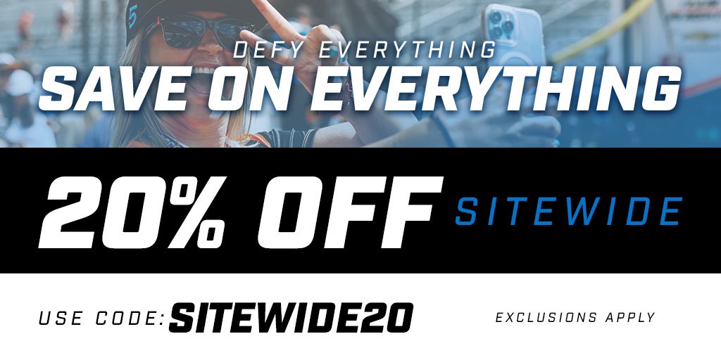 #INDYCAR fans! Treat yourself to something nice at our fan appreciation sale - 20% off everything on the site!! 
—> bit.ly/3QZH8Aj

#ShopINDYCAR #FanAppreciation #TreatYourSelf