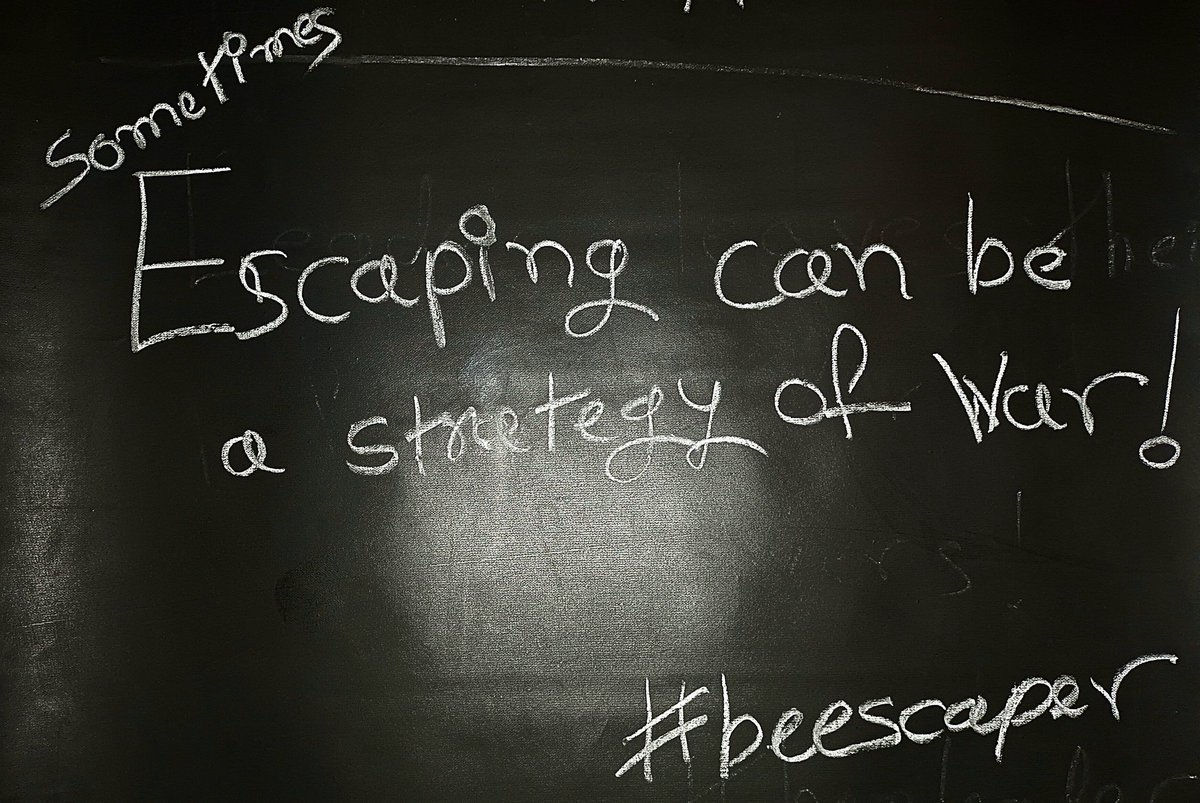 samchvn's tweet photo. #beescaper #lifelesson #strategy #plan #warriors #fighter https://t.co/yaEVVzfpz3