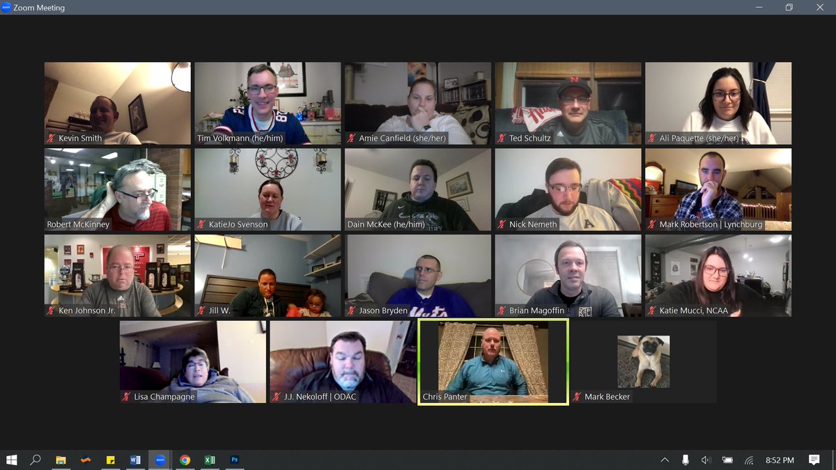 Shoutout to everyone who joined us last night for our 
@D3SIDA Appreciation Week zoom. Was great seeing some faces I hadn't seen in a bit, while meeting some new folks. Thanks for all you do! Special thanks to 
@CollSportsErik for hopping on too!

@CollSportsComm #CelebrateCSC