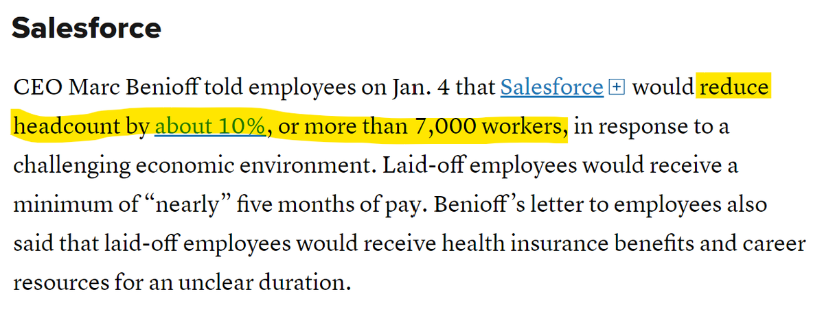 3rd_abraham's tweet photo. The culling is underway. #BigCorps pink slipping 10s of thousands of employees while #JoeBack claims times are great.
Here's just a few🔻 https://t.co/d9D9YkOztY