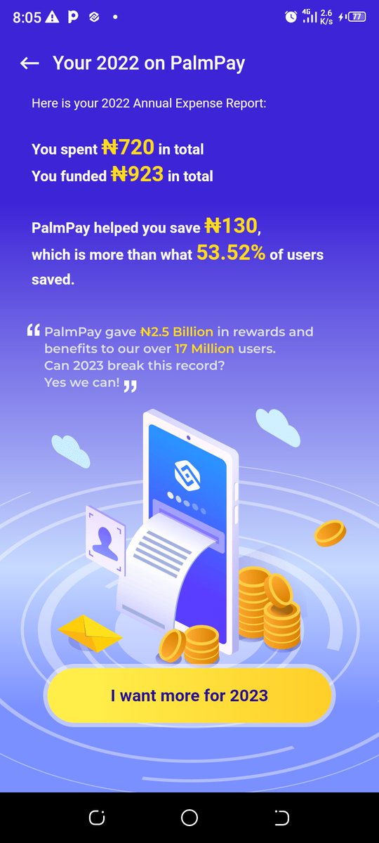 fBreanna0069's tweet photo. @palmpay_ng Thanks @palmpay for a resourceful 2022 https://t.co/n6chXkIbZZ